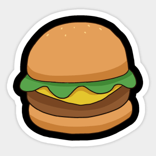 Cute Cheese Burger Sticker